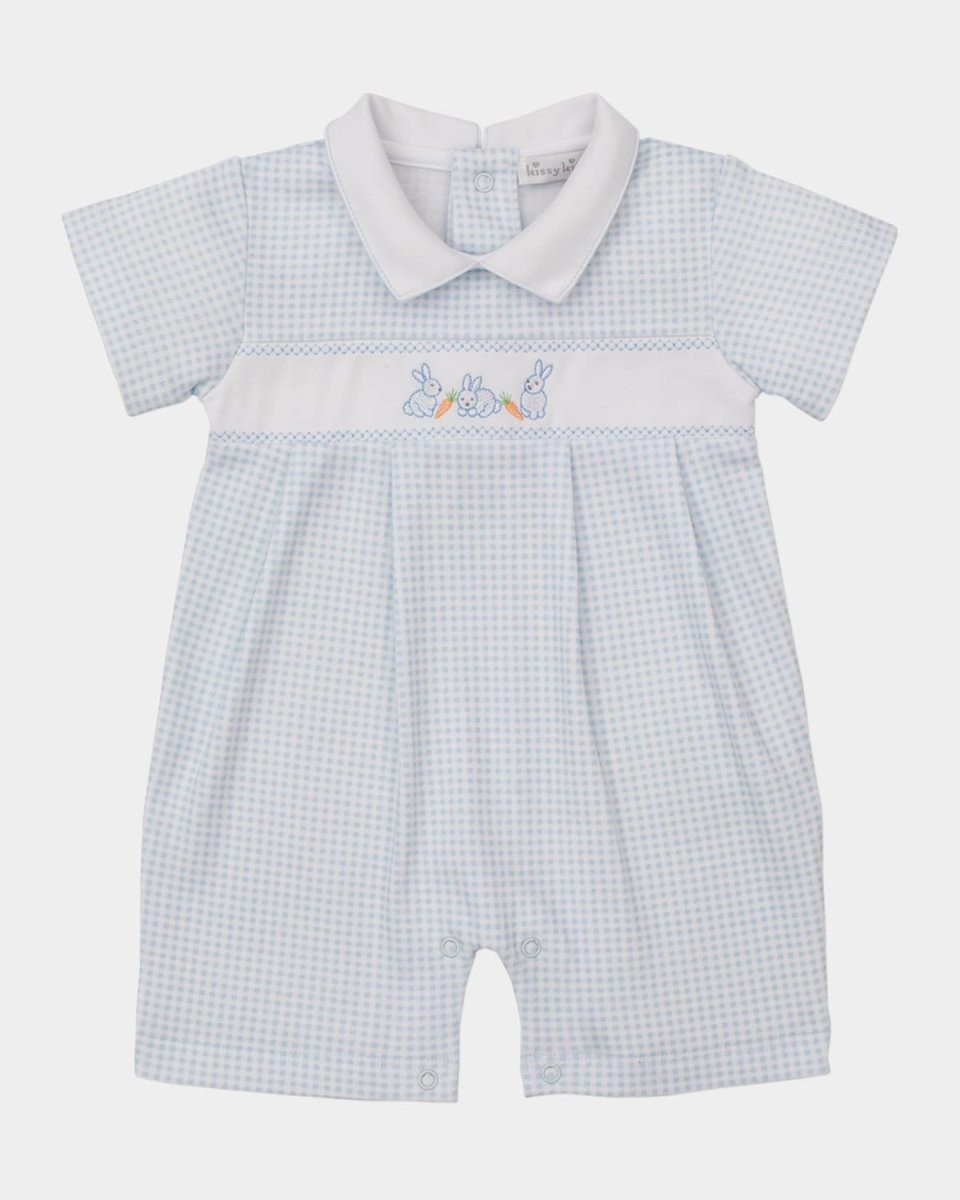 Boy's Baby Bunny Patch Playsuit, Size 3M-18